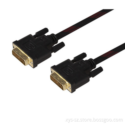 High quality gold plated dvi 24+1 cable,dvi male to male cable/